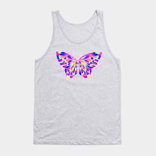 Pretty Pink Butterfly Tank Top